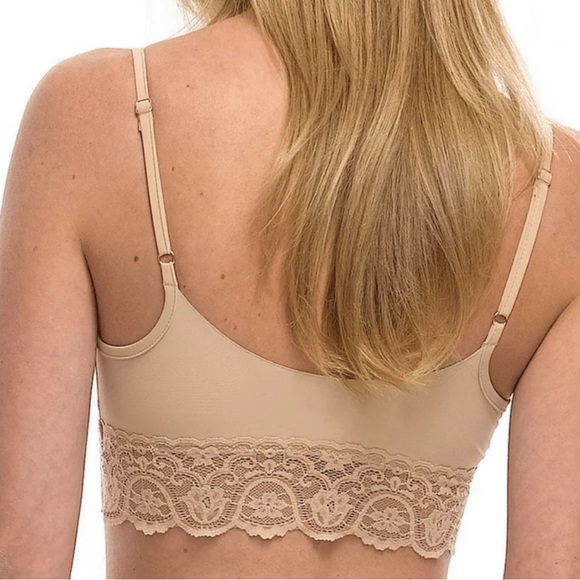 Commando wireless tulip bralette racer back - color nude - Picture 3 of 5